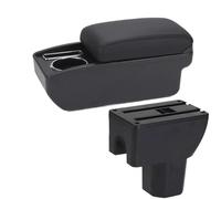 DIQXLGS For Suzuki For Splash Armrest Box Retrofit Parts Interior Cup Holder Storage Box Accessories(C2 Black line NO USB)