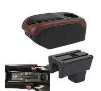 DIQXLGS For Suzuki For Swift 2005-2024 Car Armrest Box Car Accessories Interior Details Storage Box Retrofit Parts(Black Curry)