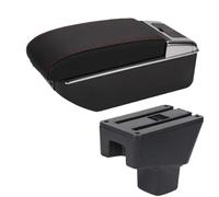DIQXLGS For SUZUKI SX4 Armrest Box Interior Parts Ash Rack Car Armrest Retrofit Parts Storage Box Car Accessories Interior Details(B1 Black red 7USB)
