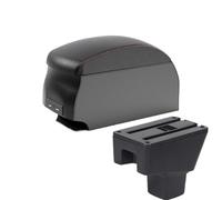 DIQXLGS For SUZUKI SX4 Armrest Interior Parts Car Armrest Box Retrofit Parts Storage Box Car Accessories Interior Details(B1 Black Red double)