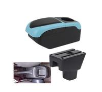 DIQXLGS For SUZUKI SX4 Car Armrest Box Interior Retrofit Parts Center Storage Box Car Accessories(Black Blue)