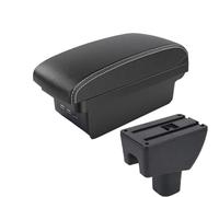 DIQXLGS For Toyota For Agya Armrest Box For Toyota For Agya For Wigo Car Armrest Central Storage Box Retrofit With USB Charging(B3 Black white 3USB)
