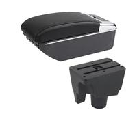 DIQXLGS For Toyota For Aqua Armrest For Aqua For Prius C Car Armrest Box Central Storage Box Interior Retrofit With USB(D2 black line 7USB)