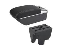 DIQXLGS For Toyota For Aqua Armrest For Aqua For Prius C Car Armrest Box Central Storage Box Interior Retrofit With USB(C3 white line 7USB)
