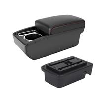 DIQXLGS For TOYOTA For Verso EZ Car Armrest Box Center Centre Console Storage Box With Cup Holder(A1 Black red NO USB)