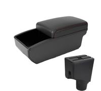 DIQXLGS For Toyota For Yaris Armrest Box For Toyota For Yaris Hybrid 2015-2023 Car Armrest Center Storage Box(B1 Red Storage box)
