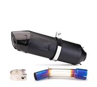 DIQXLGS For Y&amaha For Fazer FZ1 FZ1N FZ1000 FZ 1 1N 1000 2006-2015 Motorcycle Exhaust Middle Link Pipe Slip On Muffler Pipe Escape(Style D)
