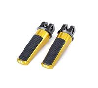 DIQXLGS For Y&amaha MT-07 MT07 MT-09 MT09 XSR700 XSR900 FZ6 FJR1300A AS XJ6 For NIKEN Motorcycle Rear Front Footpeg Footrests Foot Pegs(Gold,Front)