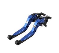 DIQXLGS for Yamaha NVX 155 150 125 2015-2022 Motorcycle Brake Levers Foldable Extending Brake Clutch Lever Handle Grips(Blue)