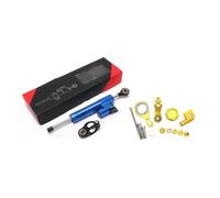 DIQXLGS For Yamaha YZF R1 YZF R6 2006 2007 2008 2009-2020 255MM Motorcycle Steering Damper Stabilizer Mount Bracket Support Kit(Blue+Gold)
