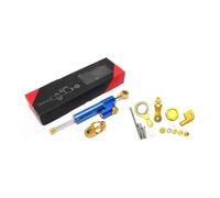 DIQXLGS For Yamaha YZF R1 YZF R6 2006 2007 2008 2009-2020 255MM Motorcycle Steering Damper Stabilizer Mount Bracket Support Kit(Blue1+Black)