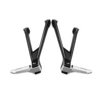 DIQXLGS Motorcycle Black Chrome Rear Foot Pegs Pedal Footrest For B&MW S1000RR 2009-2017 2019-2022 Accessories(Silver,2019-2022)