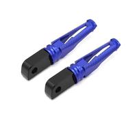 DIQXLGS Motorcycle CNC Aluminum Rear Foot Pegs Footrest Adapter Rider Passenger Footpegs For Y&amaha YZF R1 R6 R1M R1S(Blue)