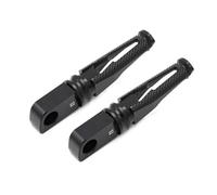 DIQXLGS Motorcycle CNC Aluminum Rear Foot Pegs Footrest Adapter Rider Passenger Footpegs For Y&amaha YZF R1 R6 R1M R1S(BLACK)
