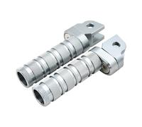 DIQXLGS Motorcycle CNC Pedal Foot Pegs FootRest Footpegs For Y&amaha MT-10 09 07 03 FZ-07 09 FJ-09 FZ-6 FZS FZ1 FZ8 XJ6 YZF R3 R25 XJR 1200 1300(Silver)