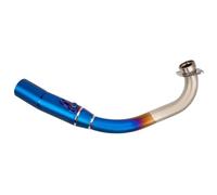DIQXLGS Motorcycle Exhaust Manifold Stainless And Titanium Alloy 51mm Front Link Pipe For Y&amaha XMAX300 XMAX 300 2017 2018 2019-2024(Titanium Alloy B)