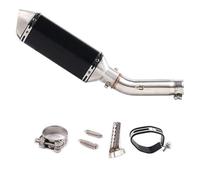 DIQXLGS Motorcycle Exhaust Muffler Middle Link Pipe Modified Accessories Slip On For VTEC CB400 CB 400 N SF For Super Four(Style A)