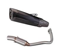DIQXLGS Motorcycle Exhaust Pipe Muffler Modified Accessory Middle Tube Link Pipe Complete Exhaust Silencer For Forza300 2018 2019 2020(Style B)