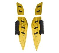 DIQXLGS Motorcycle Footpads For Y&amaha For XMAX 300 2023 2024 Aluminum Alloy Pegs Plate Pedal Modified Skid Proof Footrest(Gold)