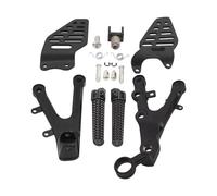 DIQXLGS Motorcycle Front Driver Foot Pegs Footrest Bracket Pedal Footrest Accessories For Y&amaha YZF R6 2006-2025(BLACK)