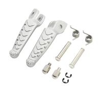 DIQXLGS Motorcycle Front Driver Footpegs Footrest Silver Aluminum Accessories For Aprilia RS660 2021 2022 2023
