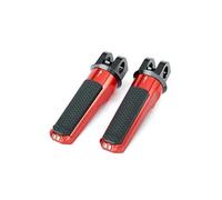 DIQXLGS Motorcycle Front Foot Pegs Footrests For CB600F For Hornet CB650R CB1000R CBF600 CBF1000 CBR650F CBR600RR CBR650R CBR900RR(RED)