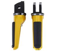 DIQXLGS Motorcycle Front Foot Pegs Pedal For YAMAHA For NIKEN SCR950 XSR700 XSR900 XJ6 For DIVERSION FZ6 For FAZER MT-07 MT-09(Gold)