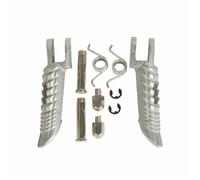 DIQXLGS Motorcycle Front Footrest Foot Pegs For Suzuki GSXR 600 GSXR 750 GSXR 1000 2001 2002 2003 2004 2005-2022(Silver)