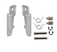 DIQXLGS Motorcycle Front Rear Footrests Foot Pegs Pedal Accessories For CBR600RR 2003-2006 For CBR1000RR 2004-2014(WHITE,Front)