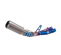 DIQXLGS Motorcycle Titanium Exhaust Escape For YZF R1 MT-10 R1M 2015 2016 2017 2018-2023 Moto Modified Muffler 50.8mm Mid Link Pipe(Titanium Alloy E)