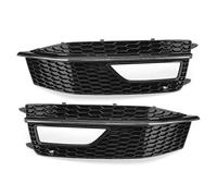 DIQXLGS Pair Gloss Black Front Bumper Lower Fog Light Grill Grille 8K0807681P 8K0807682P For A4 B8 S-Line S4 2013 2014 2015 DIQXLGS(Chrome)