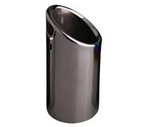 DIQXLGS Stainless Steel Exhaust Tips Pipe Muffler For A3 A4 B8 A6 C6 A5 Q5 Q7 Q3 A1 A8 76mm Tailpipe Car Accessories(BLACK,1pcs)