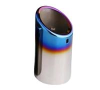 DIQXLGS Stainless Steel Exhaust Tips Pipe Muffler For A3 A4 B8 A6 C6 A5 Q5 Q7 Q3 A1 A8 76mm Tailpipe Car Accessories(Blue,1pcs)