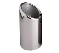 DIQXLGS Stainless Steel Exhaust Tips Pipe Muffler For A3 A4 B8 A6 C6 A5 Q5 Q7 Q3 A1 A8 76mm Tailpipe Car Accessories(Silver,1pcs)