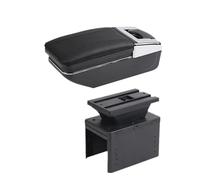 DIQXLGS Universal Car Armrest Box Central Universal Model Armrest Box Car Accessories Storage Box Support Arm(A2 black line No USB)