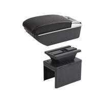DIQXLGS Universal Car Armrest Box Central Universal Model Armrest Box Car Accessories Storage Box Support Arm(C1 red line 7USB)