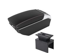 DIQXLGS Universal Car Armrest Box Universal Model Armrest Car Accessories Storage Box Retrofit Parts(Black red 7 USB)
