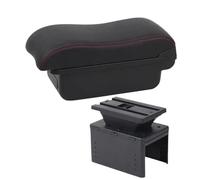 DIQXLGS Universal Model Armrest Universal Car Armrest Box Car Accessories Storage Box Retrofit Parts(A1 red line No USB)
