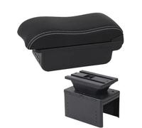 DIQXLGS Universal Model Armrest Universal Car Armrest Box Car Accessories Storage Box Retrofit Parts(B3 white line 3USB)