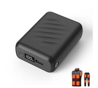 DIRAEEN . / Heated Vest Battery Pack, Power Bank with USB/Type-C/DC 3.8 Output and LED Display,Portable Charger Compatible with Heated Vest,Jacket,Pants,iPhone, Android