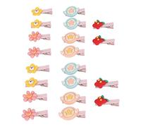 DIRBAK 20 piezas Clip de pelo para mascotas con forma de flor de resina, adorable y dulce horquilla para el cuidado de mascotas pequeñas y medianas, accesorios para fiestas navideñas