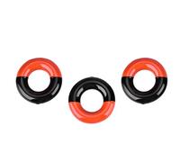 DIRBAK 3 piezas de repuesto de anillo ponderado para cabeza de palo de conductor, accesorios de golf, peso de calentamiento de goma de acero para práctica y entrenamiento de golf, negro