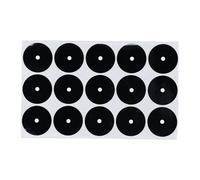 DIRBAK 35mm Pool Table Marker Dots, 15PCS Adhesive Paper Billiard Spot Stickers for Snooker Practice, Table Position Locator