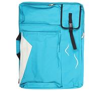DIRBAK Art Drawing Bag Backpack Sketch Board Storage Traveling Multifunction Tote Bag Professional Oxford Cloth Durable Zipper Design for Artists Outdoor Enthusiasts Size 26.2 x 19.7 x (Light Blue)