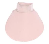 DIRBAK Babero para mascotas, suave, ligero, ajustable, evita lamer mordeduras, cierre de gancho y bucle, toalla de Saliva de gato, tamaño M para viajes en interiores y exteriores (Pink)