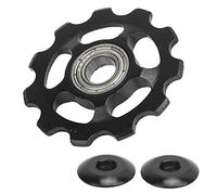 DIRBAK Bike Sprocket Rear Derailleur Pulleys 11 Speed Derailleur Aluminum Alloy Rust Proof Durable Black Replacement Component for Bicycle Maintenance and Repair