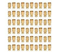 DIRBAK Conector Plug 8.0 Latón Chapado en Oro Juego de Conexión Firme para Batería Drones Vehículos Eléctricos 30 Juegos
