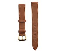 DIRBAK Correa de reloj con hebilla, correa de repuesto universal, suave, cómoda y duradera para la mayoría de los relojes, cuero PU marrón, 6 tamaños (16mm marrón)