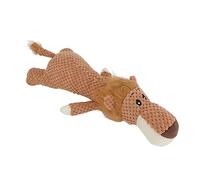 DIRBAK de Peluche Interactivo Chirriante Cachorro de Peluche Masticar para la dentición para Perros pequeños y medianos Ananas Suaves Material de Felpa Durable Rebote Sacudida Buscar