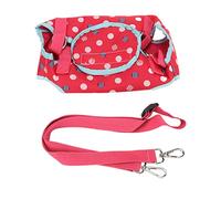 DIRBAK Dog Lift Harness, Breathable Support Sling with Dual Lumbar Strips, Portable and Washable for Small Dogs, Travel, Shopping and Outings (Rose Red)